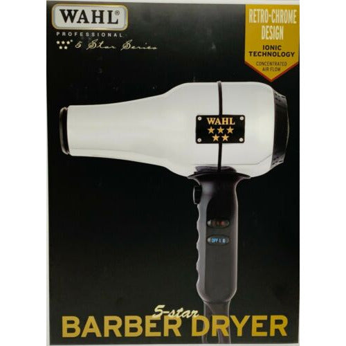 Wahl #5054 5-Star Series Barber Dryer Retro-Chrome Design Concentrated Air Flow