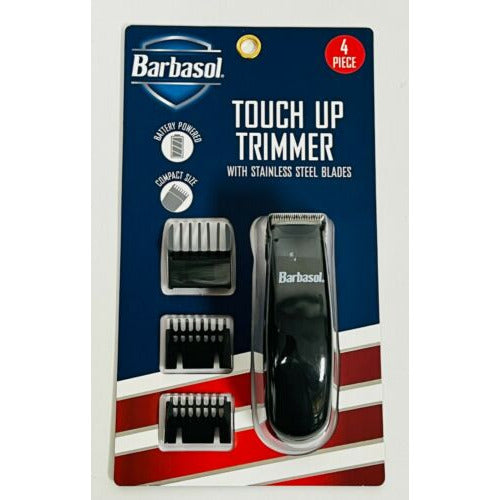 Barbasol CBT1-3500-BLK 4 Piece Touch Up Trimmer Stainless Steel Blades